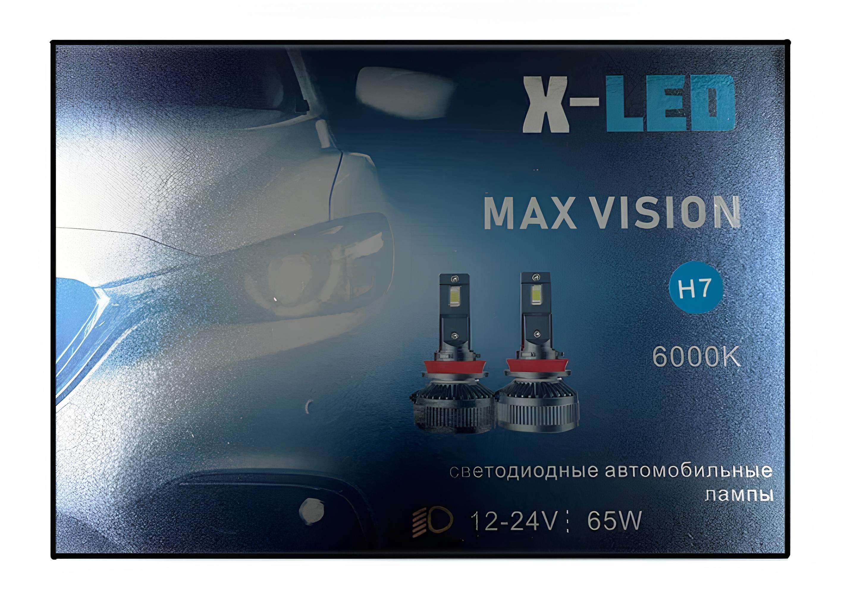    H7 X-LED MAX VISION 6000K Canbus 12-24v