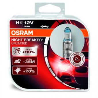   H1 Osram Night Breaker Unlimited DuoBox 64150NBU-HCB