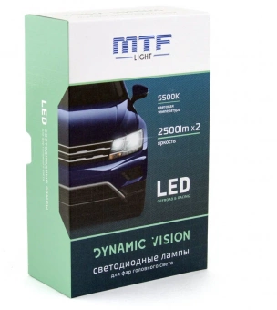 Комплект светодиодных ламп HB4 (9006) MTF Light DYNAMIC VISION 5500K 12v
