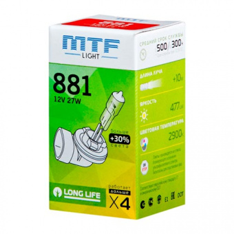   27/2 MTF Standard 881 +30% 12V