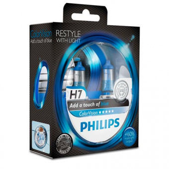   H7 Philips Color Vision Blue 12972CVPBS2